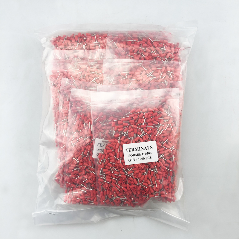 VE10-12欧式端子针形端子 E10-12管形端子 管型接线端子插针黄铜