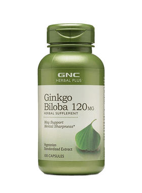 gnc银杏叶精华益智中老年记忆力