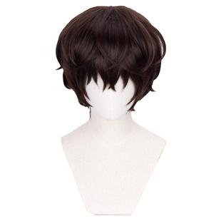 ND家】 太宰治 文豪野犬 cos假发 深棕角色款打毛头顶