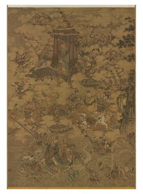 高清艺术喷绘画芯临摹学习卷轴画