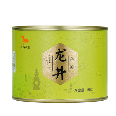八马浙江龙井茶绿茶罐装50g