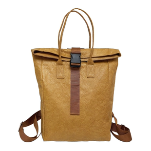 撕不烂杜邦纸牛皮纸袋双肩背包定制可印logo休闲简约书包礼品定制