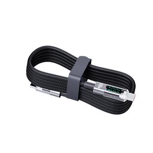 MAXCO美能格编织数据线数显2米PD快充电线100W支持TypeC口lightning口适用苹果iPhone15/16手机车载iPad电脑