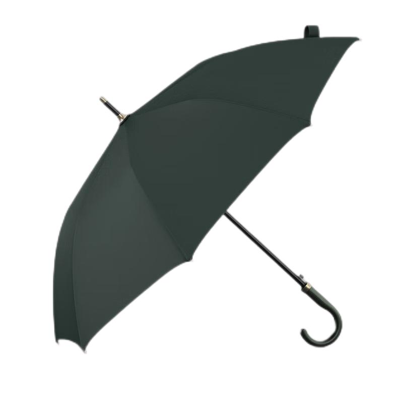 皮质长弯柄创意双人商务轻奢雨伞