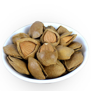 25新开口杏核熟甜杏仁坚果零食南杏仁原味张家口蔚县特产大杏扁薄