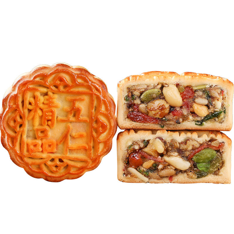 日月坊老式传统糕点伍仁月饼