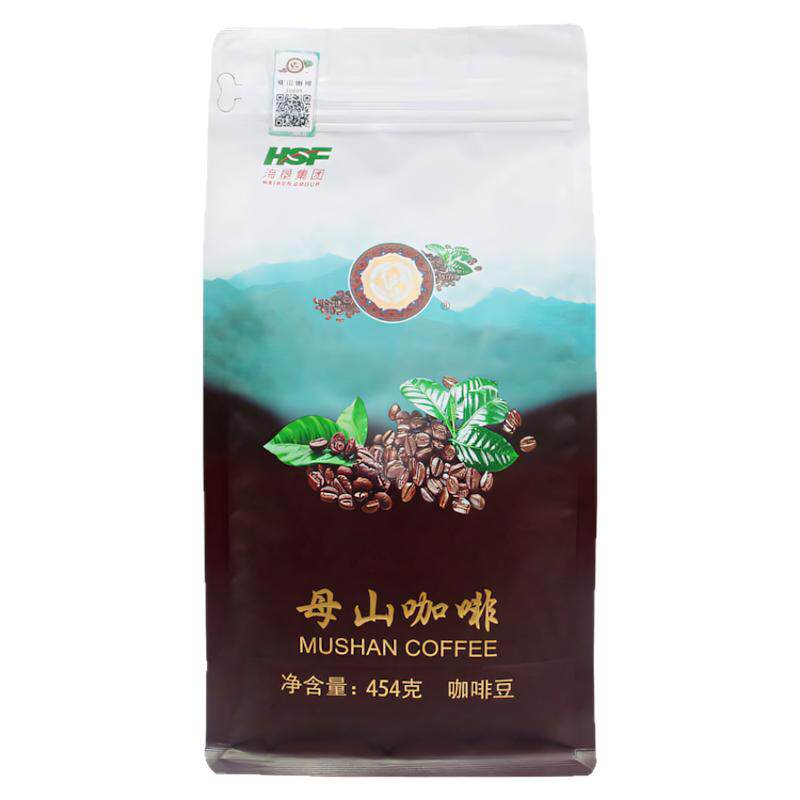 母山大包咖啡豆454g海南琼中特产油脂绵密