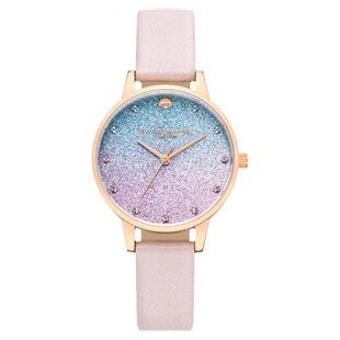 OliviaBurton手表女 ins风满天星美人鱼气质学生礼物石英防水腕表