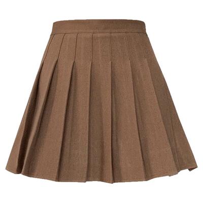 灰色毛呢百褶裙女2025秋冬半身裙