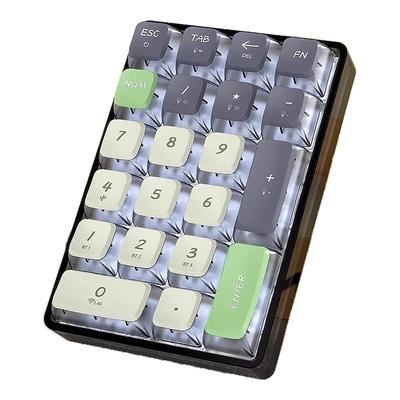 LEOBOG K21无线蓝牙三模外接数字小键盘客制化热插拔机械透明pad