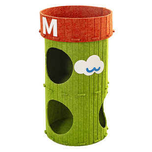 2026热卖毛毡猫窝四季通用别墅上下两层猫隧道猫咪躲避屋双层猫洞