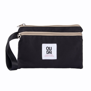 钱包长款大容量多隔层轻便百搭防水布艺 装护照证件钥匙卡手机包