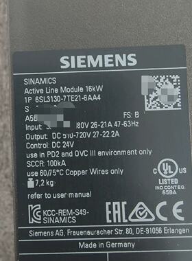 议价6SL3130-7TE21-6AA4橙色新功能完好议价出