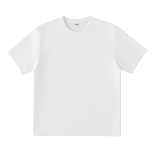 Cookies 320g复古三本针陶瓷磨毛白色圆领合身正肩打底T恤男女款
