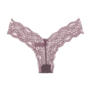 CINOON欧美性感蕾丝T字裤V字腰纯欲无痕速干透明纯棉裆底女士内裤