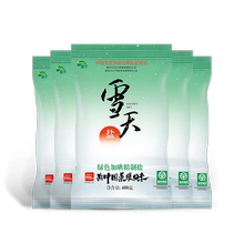 雪天绿色加碘精制盐400g*6包装食用盐深井岩盐家庭调味品细盐盐巴