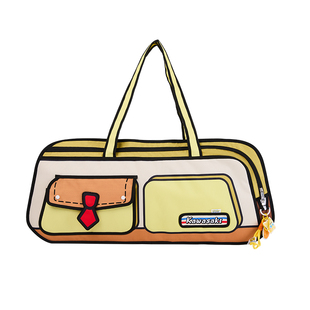 川崎海绵宝宝联名羽毛球包手提单肩包大容量多功能运动包官方正品