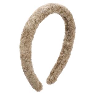 DODOGOGO纯色毛绒发箍女款2026新款气质高颅顶头箍秋冬洗脸头饰