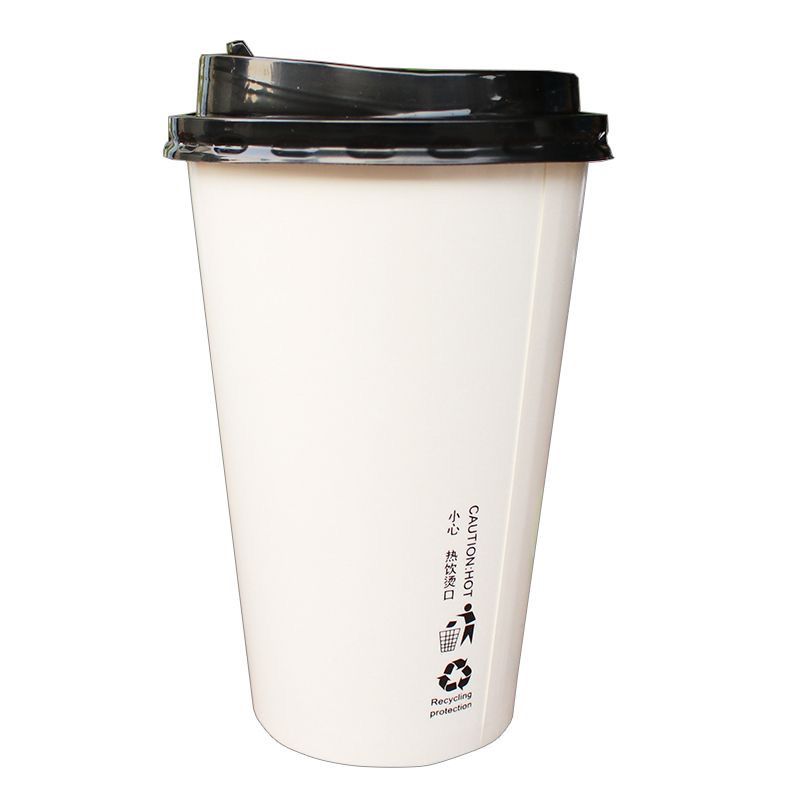 加厚双淋膜奶茶杯400500700ml