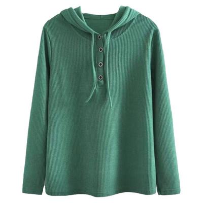 宽松休闲羊毛帽衫女100纯羊毛针织连帽卫衣秋冬加厚内搭毛衣外穿