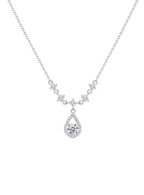 人鱼之泪纯银项链礼物送闺蜜女友