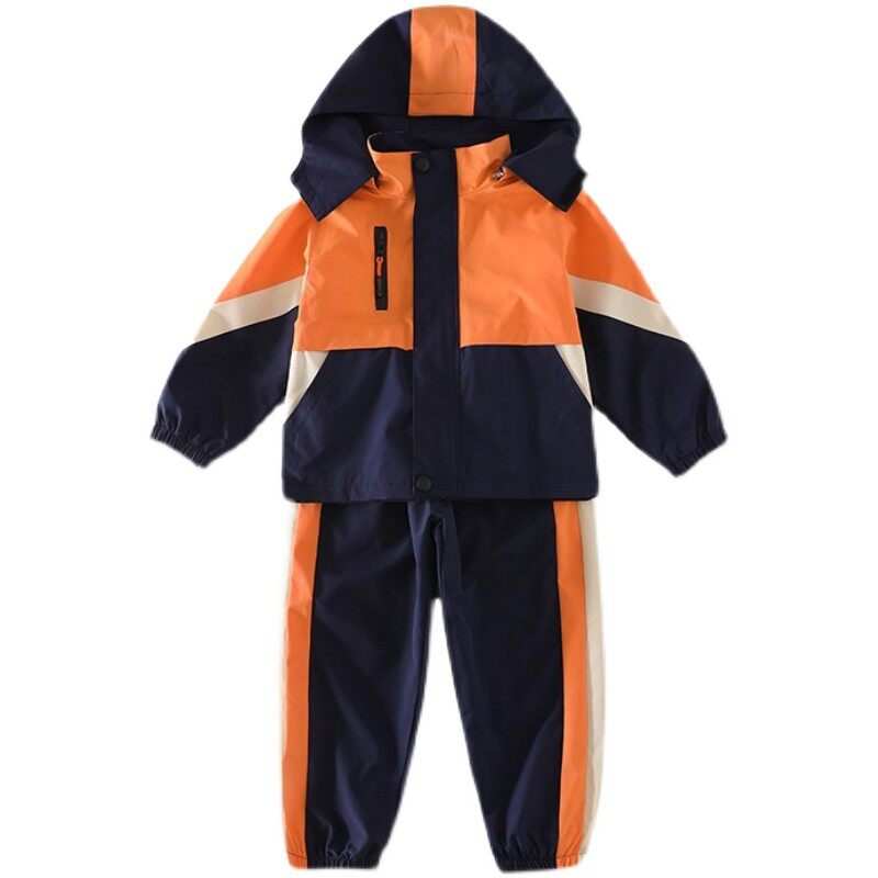 西柚色学院风校服套装小学生春夏装新款男女童班服四件套幼儿园服