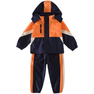 西柚色学院风校服套装小学生春夏装新款男女童班服四件套幼儿园服