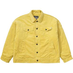 MISHKA大眼球潮牌 春季款灯芯绒大宽松棉服外套男女情侣同款美式