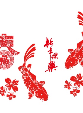 客厅卧室推拉门装饰贴纸