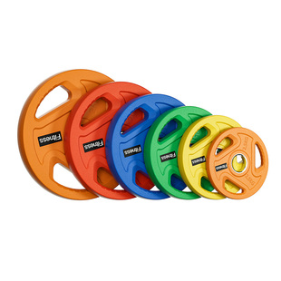 疯拿铁铸铁包胶杠铃片100kg杠铃杆奥杆专业组合套装健身房专用款