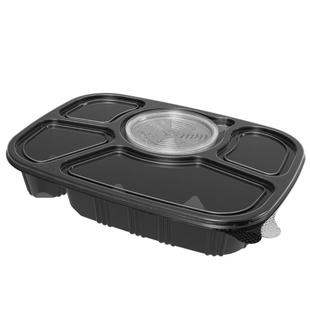 新天力一次性餐盒四格食品级饭盒外卖盒饭五格快餐打包盒批发商用