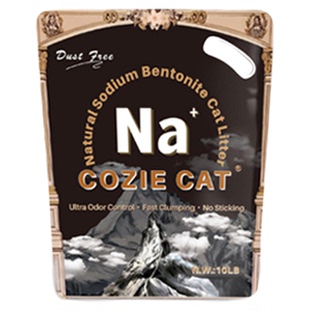中诺酷奇猫砂COZIECAT天然钠基公主岭矿砂除臭微尘破碎猫砂4.5kg