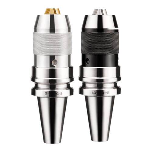 BT40一体式钻夹头自锁自紧直柄r8柄莫氏锥柄铣床BT30-APU数控刀柄
