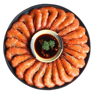 熟虾低脂解冻即食 出餐快简餐聚餐冷冻南美白对虾加热即食白灼虾