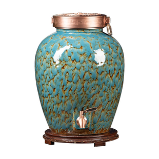 景德镇陶瓷泡酒坛子10/30/50/100斤家用密封专用存酒缸白酒瓶酒罐