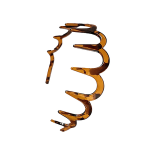 绝美高颅顶发箍波浪蓬松显脸小神器黑色头箍碎头发发卡发窟头饰女