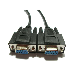 定做DB9孔对孔Null Modem Cable 母对母零调制解调器RS232串口线