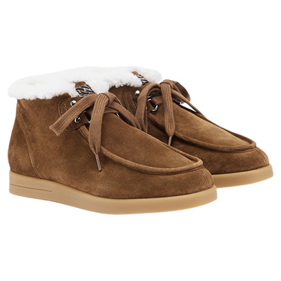 CASADEI/卡桑蒂【12期免息】新品 小牛皮平底鞋 雪地靴短靴 秋冬