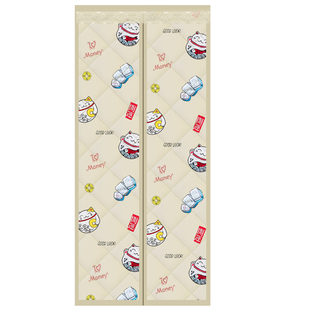 冬季加厚夹棉门帘家用保温防寒挡风保暖自吸防风隔断开窗口透明帘