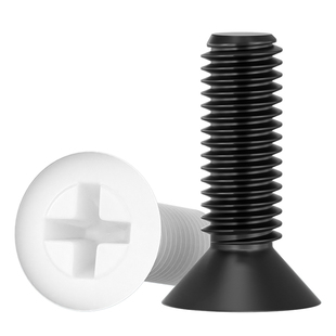 绝缘尼龙塑料塑胶沉头十字螺丝平头螺钉小螺栓M2M2.5M3M4M5M6M8mm