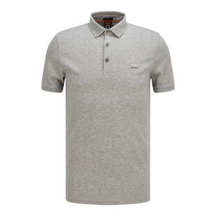 【经典款】【珠地网眼】BOSS博斯 男士弹力修身短袖polo衫
