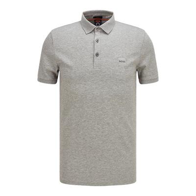 雨果博斯弹力棉修身polo衫