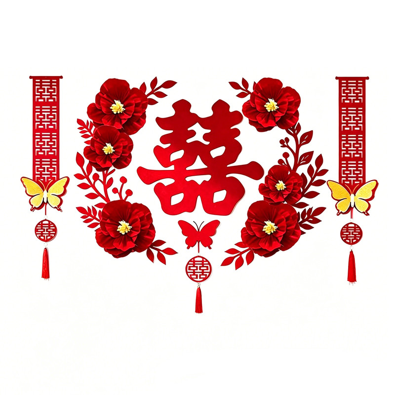 婚房套装装饰卧室床头背景墙装饰