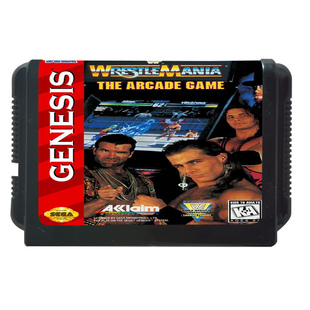 sega 16 位 MD 世嘉游戏卡 摔角狂热 摔角3 WWF WrestleMania