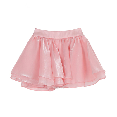 甜美双层半身裙女夏季A字短裙裤