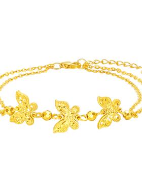 【生日礼物】周大生流光闪蝶手链