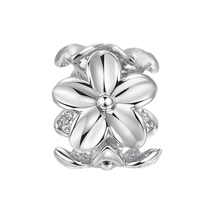 明牌珠宝铂金PT950吊坠 白金绮梦桃花项坠女友礼物单挂坠BFC0094