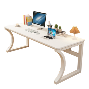 电脑桌台式书桌学生家用卧室办公桌简易学习写字桌带书架办公桌子