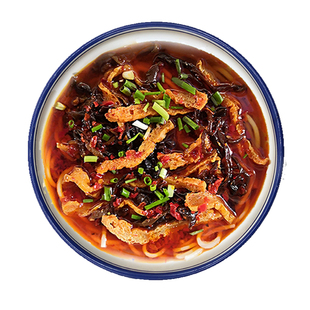 薇程 湖南米粉邵阳干粉粗粉臊子粉 重口味香辣红油隆回豆腐粉4碗