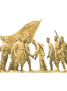 玻璃钢铸铜人物雕塑广场装饰摆件